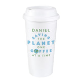 Personalised 'Saving the Planet' Insulated Reusable Eco Travel Cup