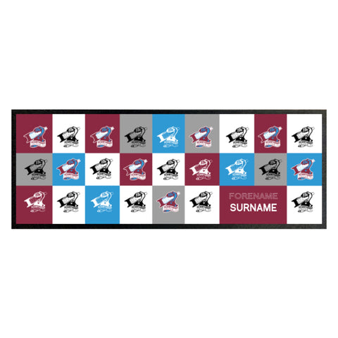 Personalised Scunthorpe United Bar Runner - Chequered