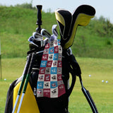 Personalised Scunthorpe United Golf Towel - Chequered