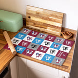 Personalised Scunthorpe United Tea Towel - Chequered