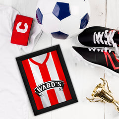 Personalised Sheffield - 1996 Home Shirt - A4 Metal Sign Plaque - Frame Options Available