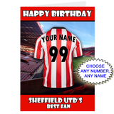 Personalised Sheffield United Birthday Card