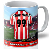 Personalised Sheffield United Mug - Shirt And Message Cup