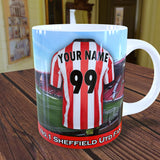 Personalised Sheffield United Mug - Shirt And Message Cup