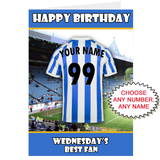 Personalised Sheffield Wednesday Birthday Card