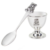 Personalised Silver Egg Cup & Spoon