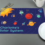 Personalised Solar Space System Placemat