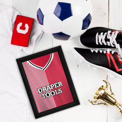 Personalised Soton 1987 Home Shirt - A4 Metal Sign Plaque - Frame Options Available