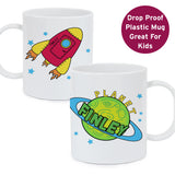 Personalised Space Plastic Mug