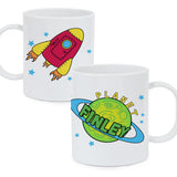 Personalised Space Plastic Mug