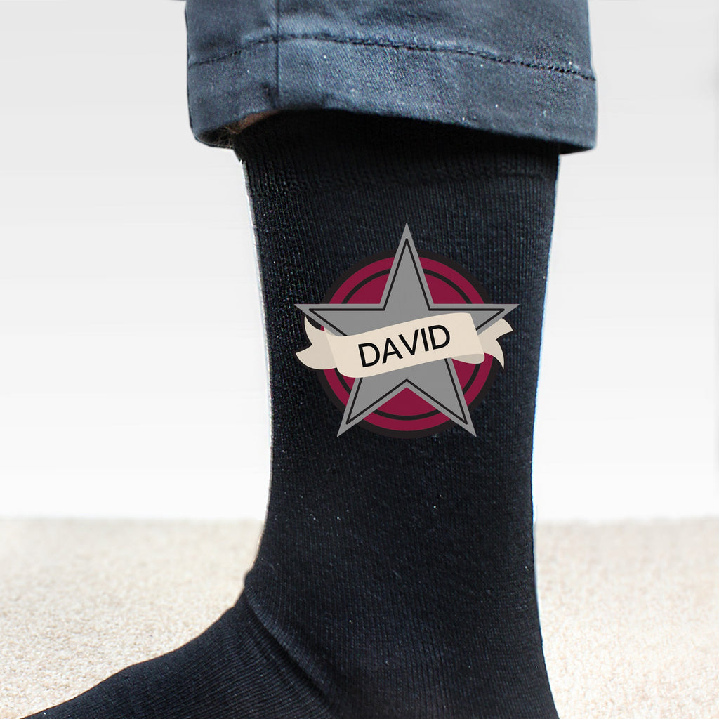 Personalised Star Men's Socks