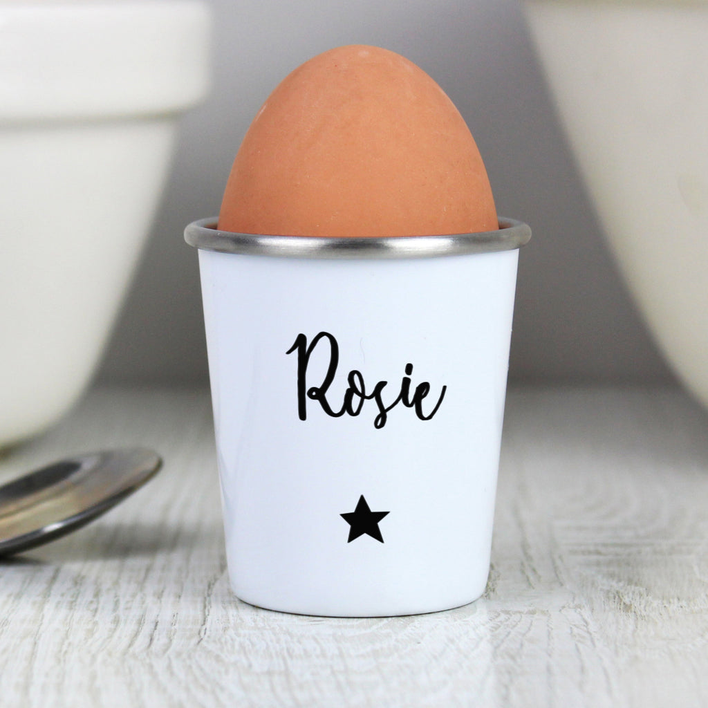 Personalised Star Name Only Egg Cup