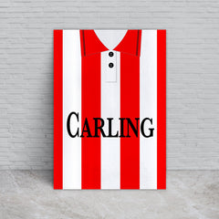 Personalised Stoke 1994 - Home Shirt - A4 Metal Sign Plaque - Frame Options Available