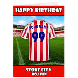 Personalised Stoke City Birthday Card