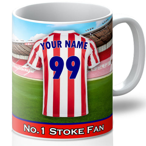 Personalised Stoke Mug - Shirt And Message Cup