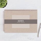 Personalised Study A4 Desk Planner