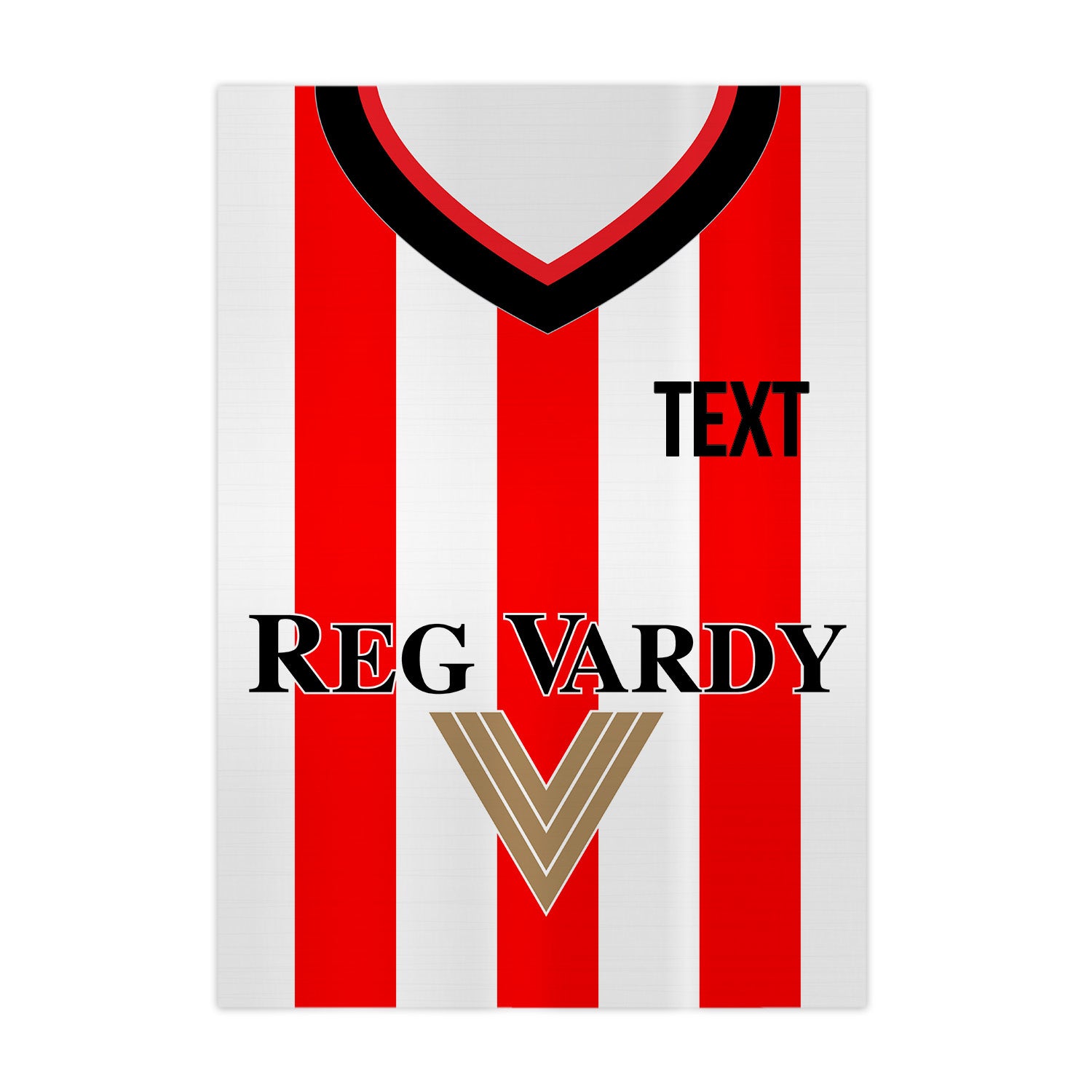 Personalised Sunderland 2001 - Home Shirt - A4 Metal Sign Plaque - Frame Options Available