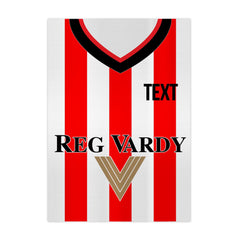 Personalised Sunderland 2001 - Home Shirt - A4 Metal Sign Plaque - Frame Options Available