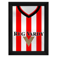 Personalised Sunderland 2001 - Home Shirt - A4 Metal Sign Plaque - Frame Options Available