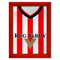 Personalised Sunderland 2001 - Home Shirt - A4 Metal Sign Plaque - Frame Options Available