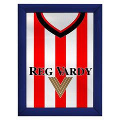 Personalised Sunderland 2001 - Home Shirt - A4 Metal Sign Plaque - Frame Options Available