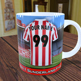 Personalised Sunderland Mug - Shirt And Message Cup