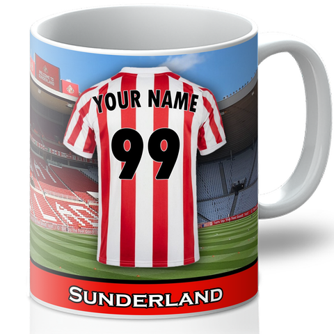 Personalised Sunderland Mug - Shirt And Message Cup