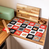 Personalised Swindon Town Tea Towel - Chequered