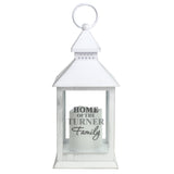 Personalised The Family White Lantern