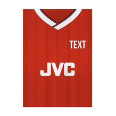 Personalised The Gooners Retro 1988 Home Shirt - A4 Metal Sign Plaque - Frame Options Available