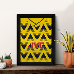 Personalised The Gooners Retro 1992 Away Shirt - A4 Metal Sign Plaque - Frame Options Available