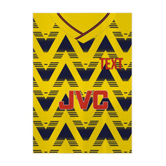 Personalised The Gooners Retro 1992 Away Shirt - A4 Metal Sign Plaque - Frame Options Available