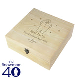 Personalised The Snowman Large Wooden Christmas Eve Box