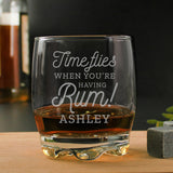 Personalised Time Flies When You're Having Rum Tumbler