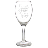 Personalised Tis The Season To Get Tipsy Season Wine Glass