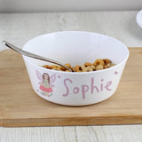 Personalised Toadstool Fairy Plastic Bowl