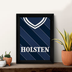 Personalised Totts Retro 1986 Away Shirt - A4 Metal Sign Plaque - Frame Options Available
