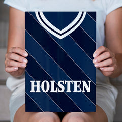 Personalised Totts Retro 1986 Away Shirt - A4 Metal Sign Plaque - Frame Options Available