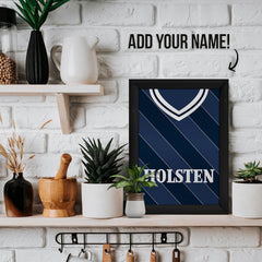 Personalised Totts Retro 1986 Away Shirt - A4 Metal Sign Plaque - Frame Options Available