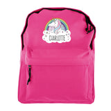 Personalised Unicorn Pink Backpack