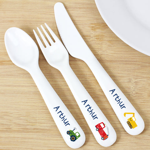 Personalised Vehicles Plastic Cutlery