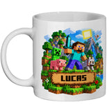 Personalised Video Gamer Mug. Customised Cup With Any Name