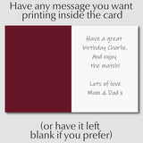 Personalised West Ham Birthday Card