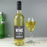 Personalised Wine O'Clock White Wine