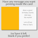 Personalised Wolves Birthday Card