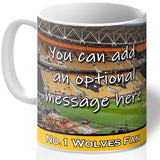 Personalised Wolves Mug - Shirt And Message Cup