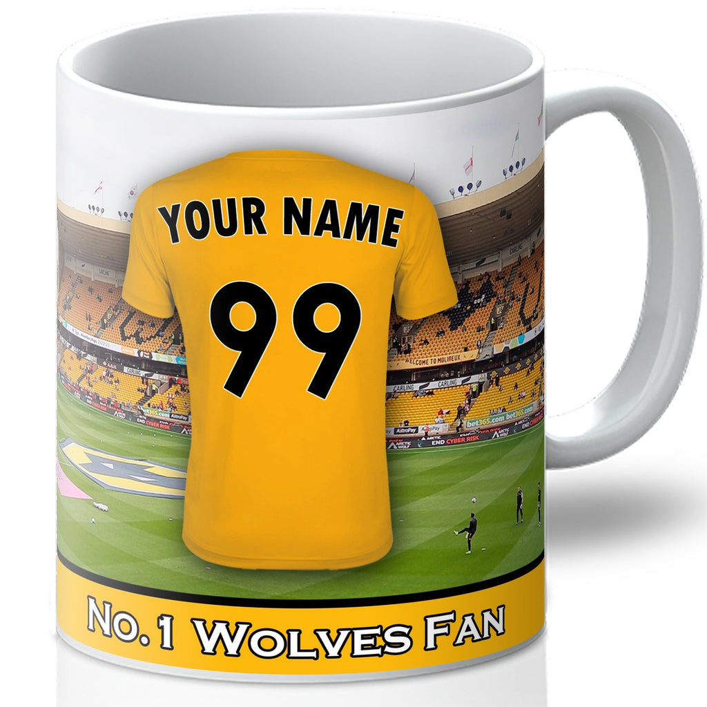 Personalised Wolves Mug - Shirt And Message Cup