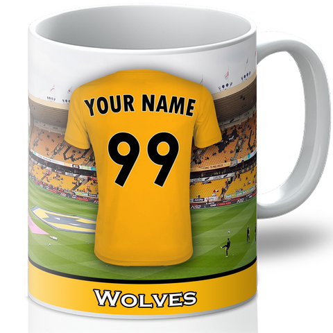 Personalised Wolves Mug - Shirt And Message Cup