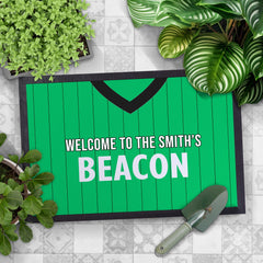 Plymouth 1983 Home Shirt - Personalised Retro Door Mat - 60cm x 40cm