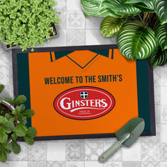 Plymouth 2004 Away Shirt - Personalised Retro Door Mat - 60cm x 40cm